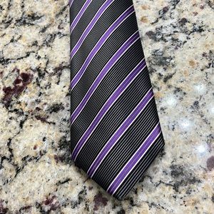 Black and Purple Ermenegildo Zegna Tie